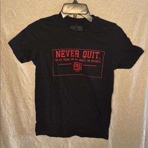 Hockey lovers. Black T-Shirt with Red Print